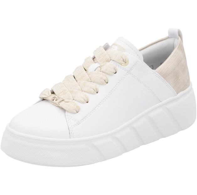 Women's Rieker W2602 White Ankle Boots
