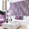 Embossed 3d Wave Stripes Wallpaper Silver Grey Non Woven Living Room Wall Decors