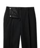 MUSINSA STANDARD WOMAN Women'S Wool Flannel Loose Tapered Slacks [Black]