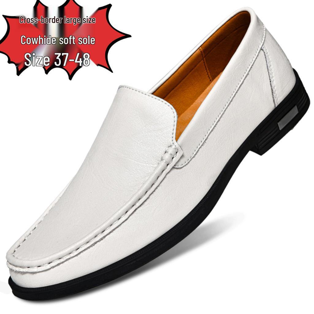 Heren Slip-On Leren Instappers – Grote Maat Casual & Zakelijke Rijschoenen