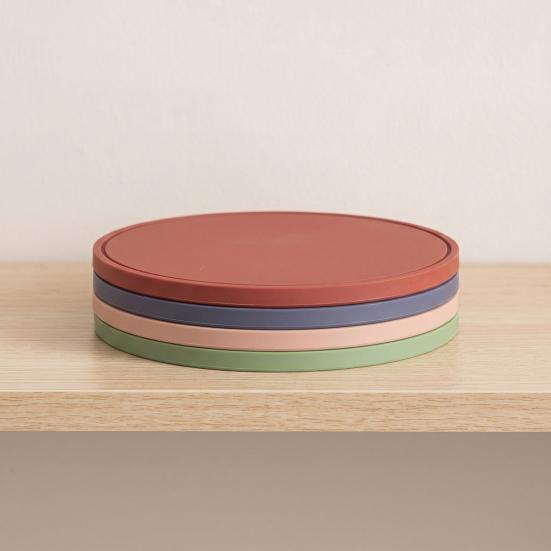 Silicone Trivet Mat with Non-Slip Heat-Resistant Pot Bowl Holder Round Placemat for Hot Pot Pans Dishes Versatile Kitchen Protector for Dining