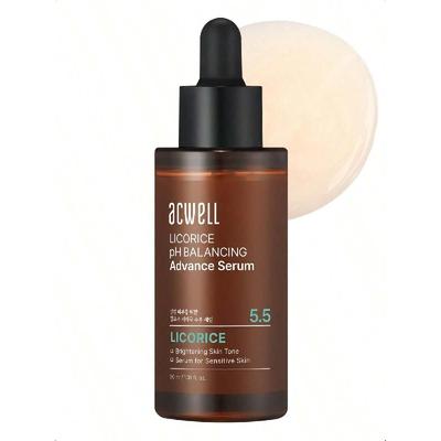 Acwell Licorice PH Balancing Advanced Facial Serum Ampoule 30ml - Radiance And Dark Spot Care Face Serum For Dull Skin