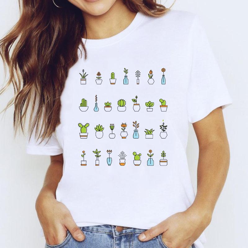 Dameklær Elefant Blomstertrend 90-tallsstil Kortermet motetrykk Sommertrykk T-skjorte T-skjorte Dame Kvinne Uformell Grafisk T-skjorte