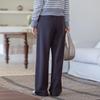 Mu Zi Women's High-Waist Straight Leg Casual Pants