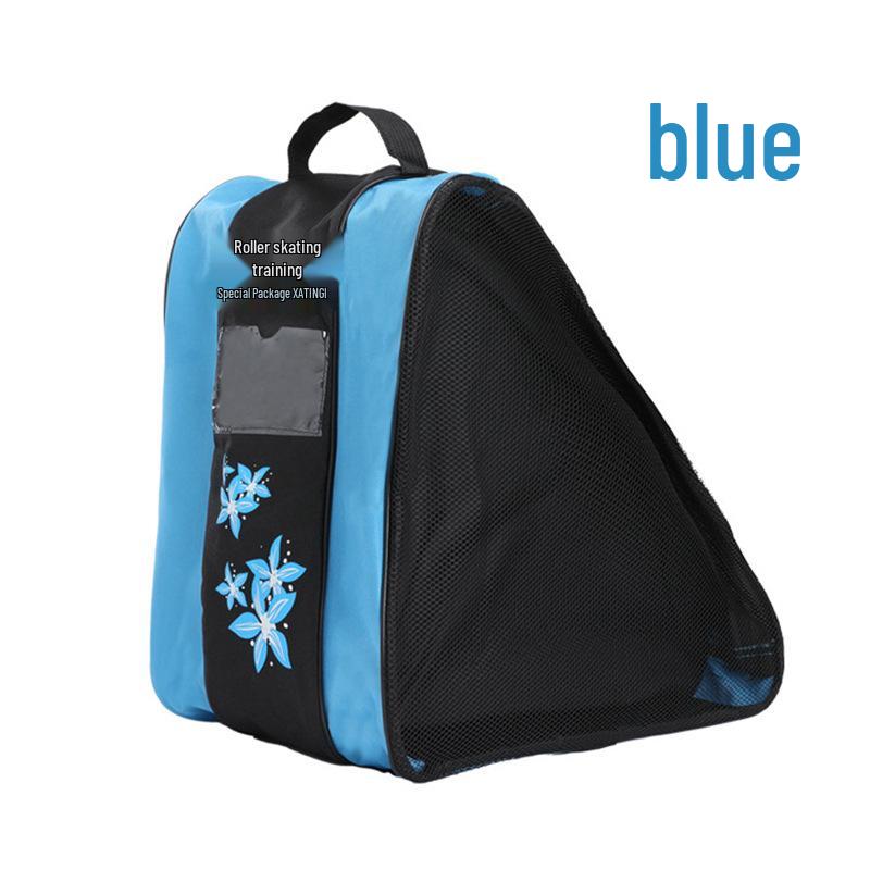 Triangular Single-Shoulder Skating Bag: Three-Layer Backpack for Kids & Adults  Roller and Ice Skates One size