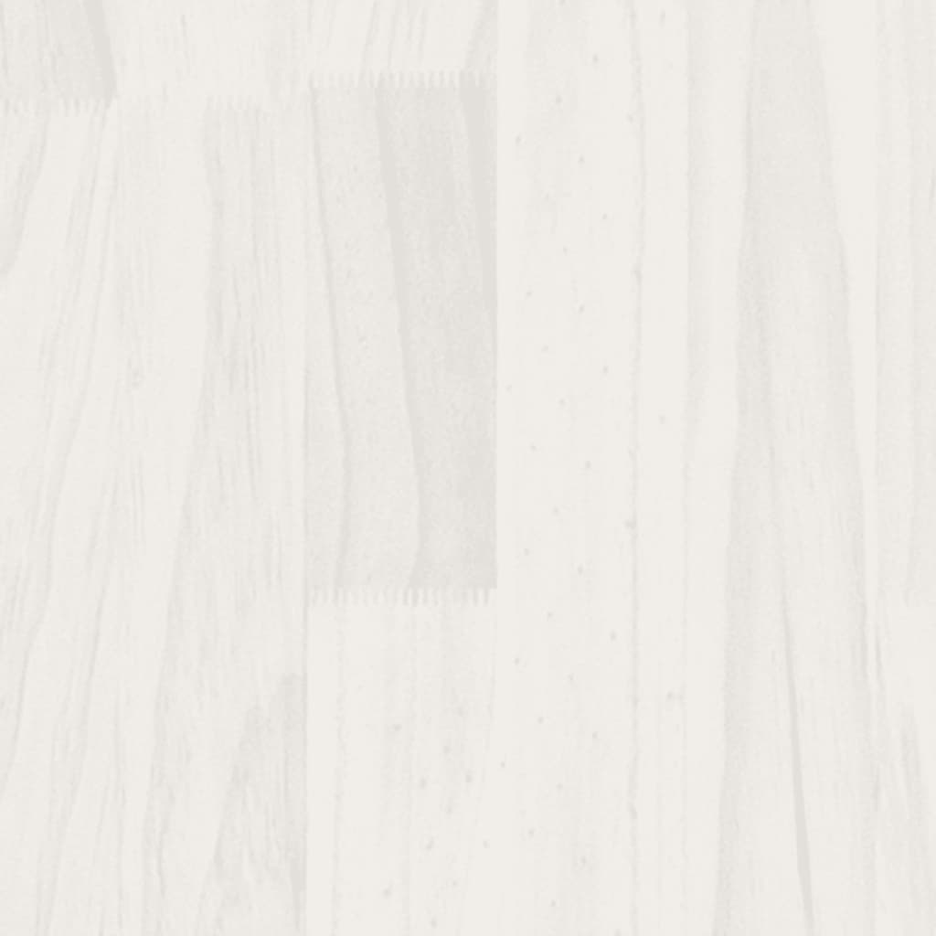 Solid Wood Bed White Pine 90 x 190 cm