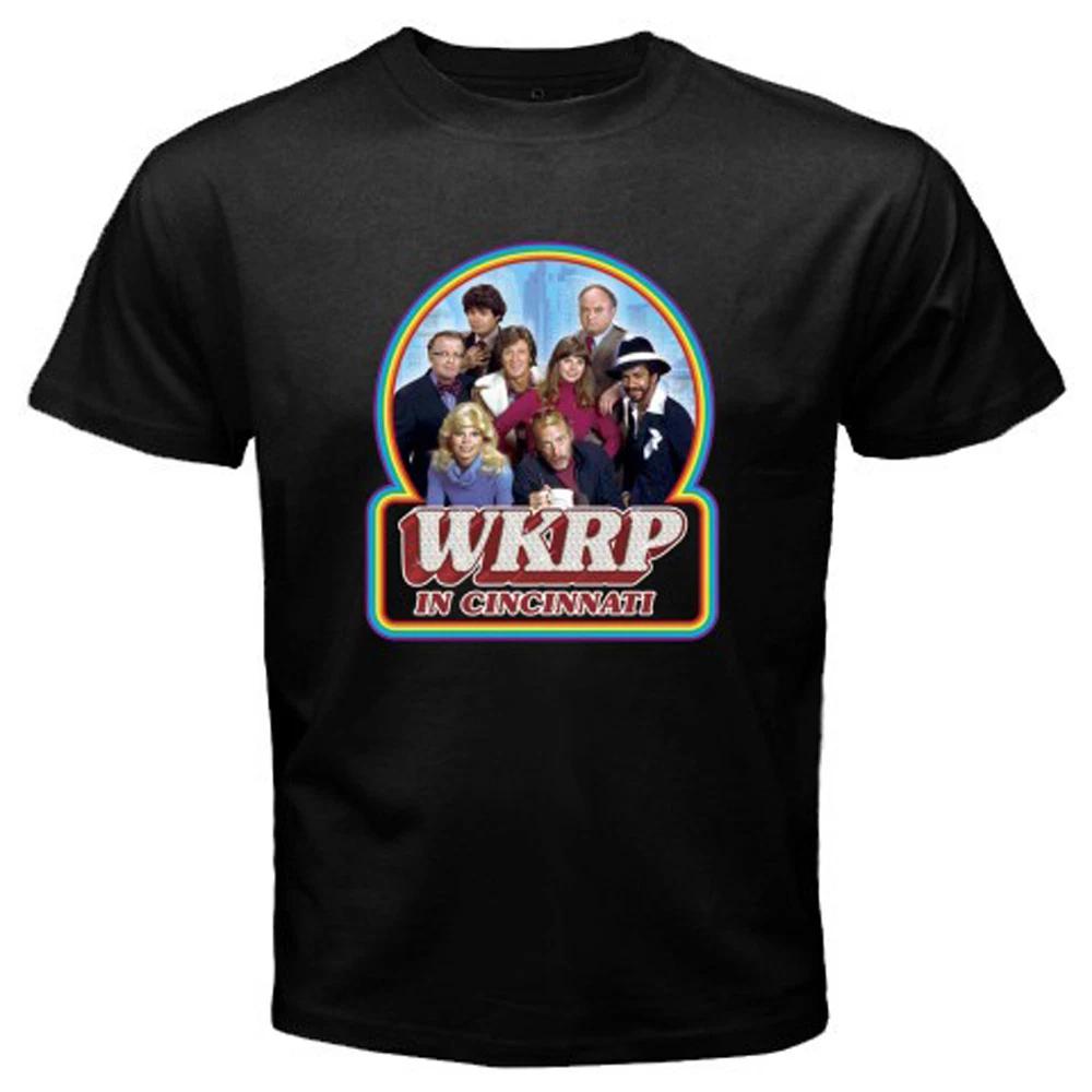 New WKRP in Cincinnati 70s 80s Classic TV Show Men s T-Shirt Women s Tee Top Unisex Black Size S-5XL XL