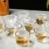 1Pc Creative Hammered Glass Kung Fu Tea Cup Home Thickened Gift Tea Set