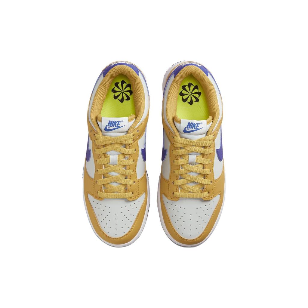 Nike  Dunk Low Next Nature Wheat Gold Royal Women Sneakers Brown Hyper-Royal Light-Silver DN1431-700
