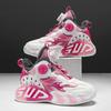 2025 winter new children's cotton shoes, velvet warm and cold-proof boys and girls basketball shoes, rotating buckle student sports shoes