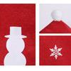 Christmas Chair Cover Snowman Tree Elk Dining Chair Back Covers for Dining Room