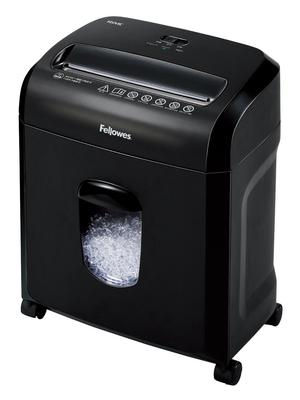 Fellows Aktenvernichter für den Heimgebrauch, elektrisch, 7-teiliger Aktenvernichter, Mikroschnitt, lange kontinuierliche Nutzungsdauer 30 Minuten, 16MC 4704101, Schwarz