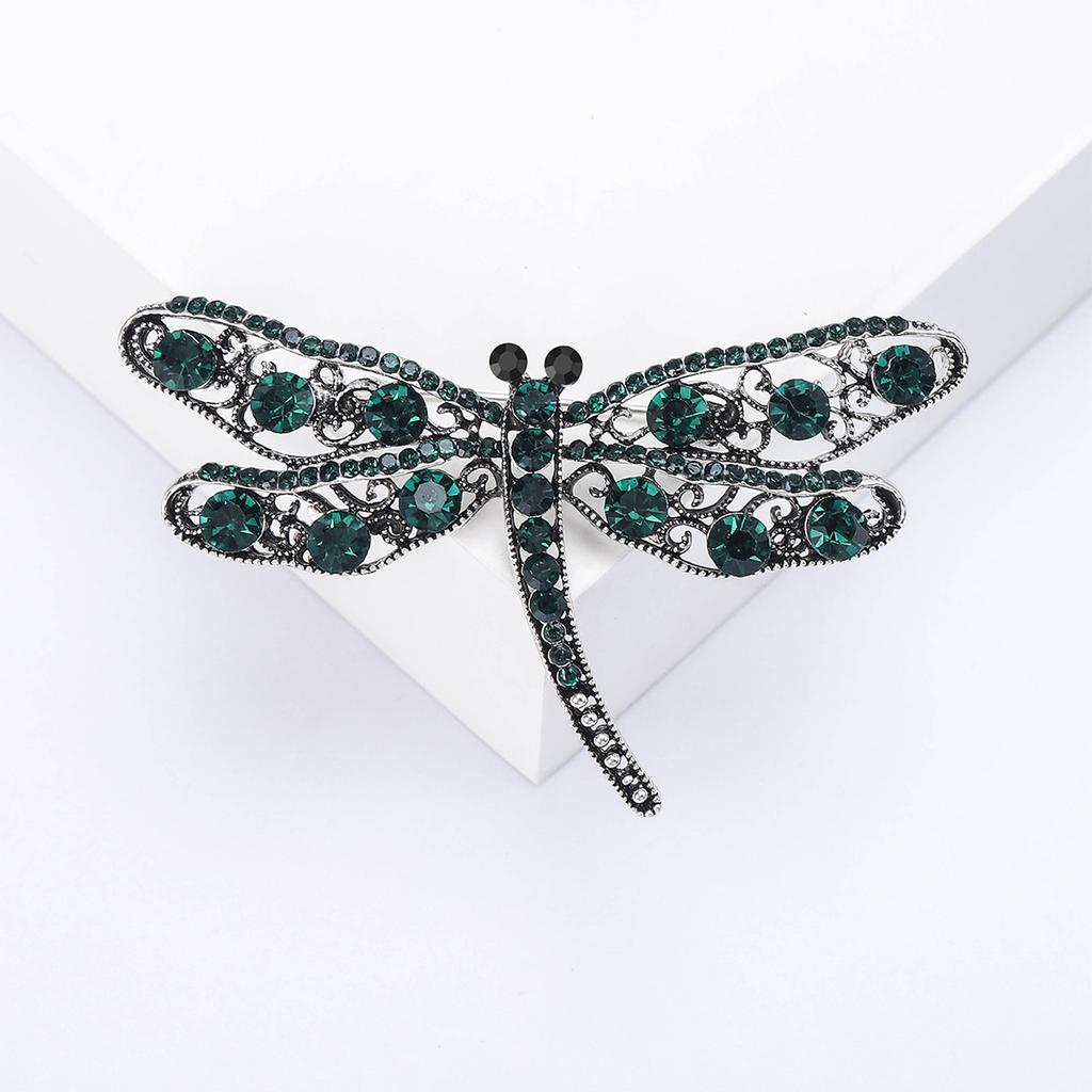 Luxury Rhinestone Dragonfly Brooches for Women Unisex Insect Pins Event Party Gifts New Backpack Decoration Clothes Accessories