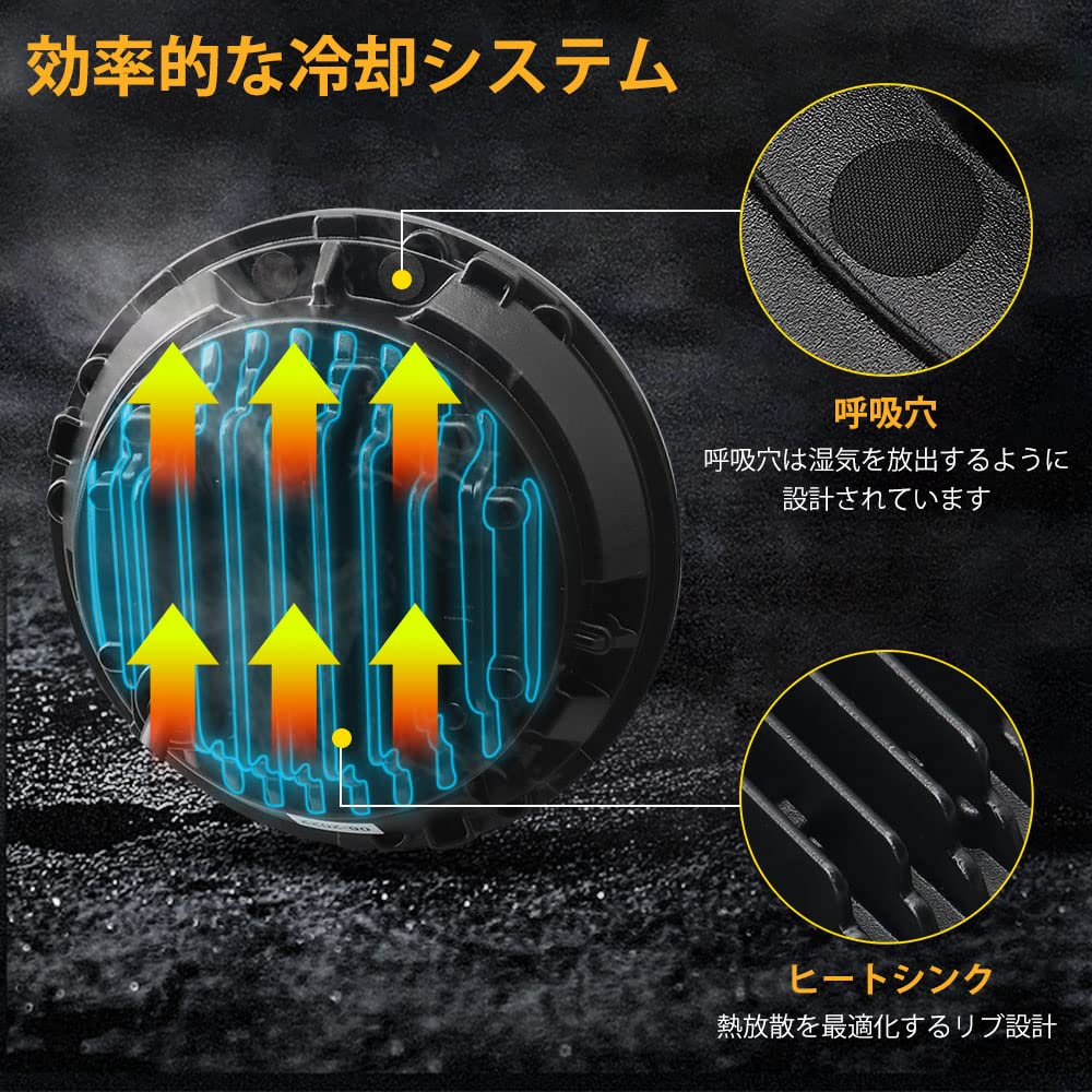 GREENBEAN 7-inch Motorcycle LED Headlight with Turn Signals and DRL, Yellow/White Rings, Switchable Hi/Lo Beam, Silver for Harley Motorcycles