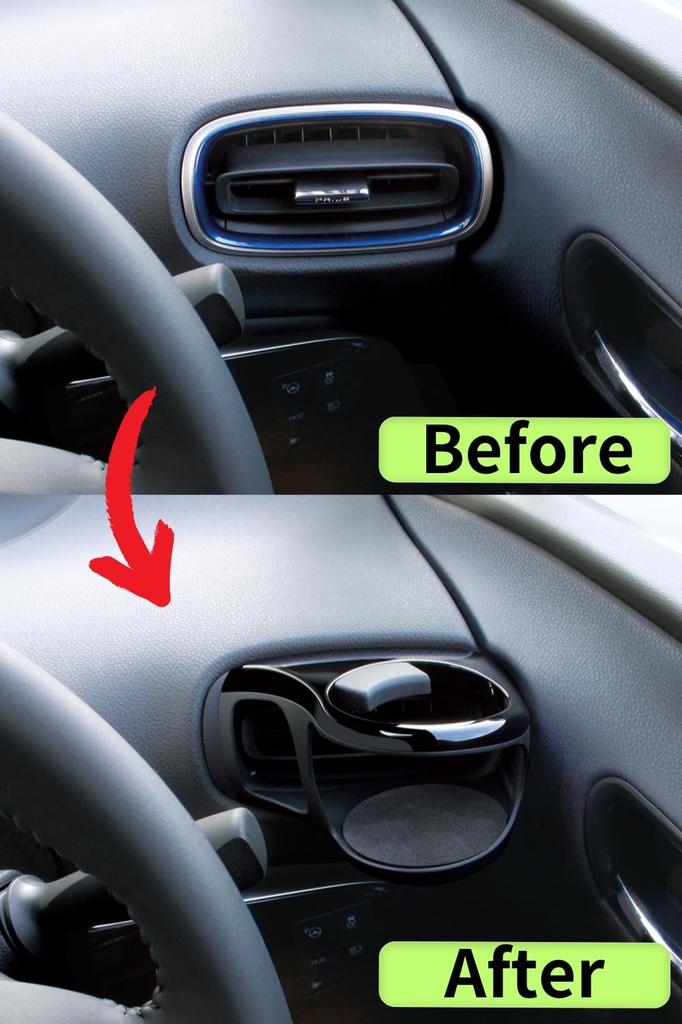 Produkt Tsuchiya Yac pro palubní desku sedadla spolujezdce pro nápoj do auta Specifický pro vozidla 50. série Prius, klimatizace, držák, sedadlo řidiče, sada, čistič,