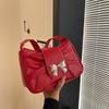Niche Textured Bag Women's Summer New Bow Underarm Bag Beautiful Shoulder Bag