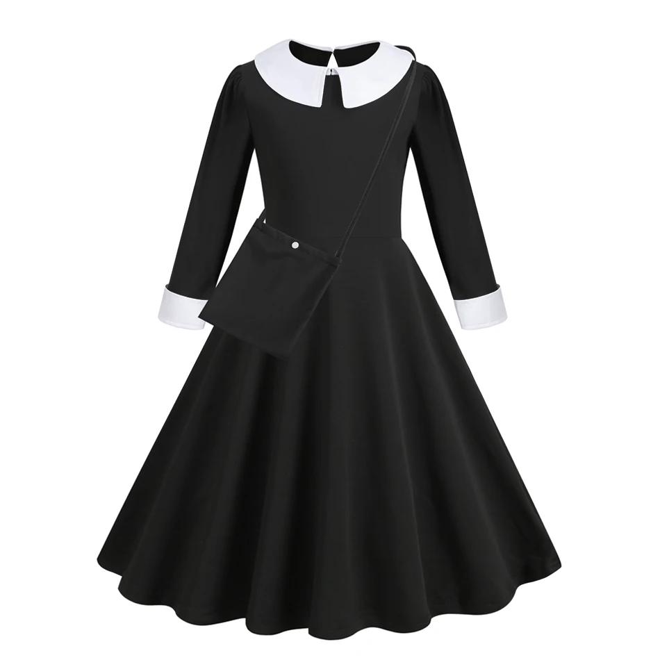 Halloween Dress Girl Costume for Girls Black Dress