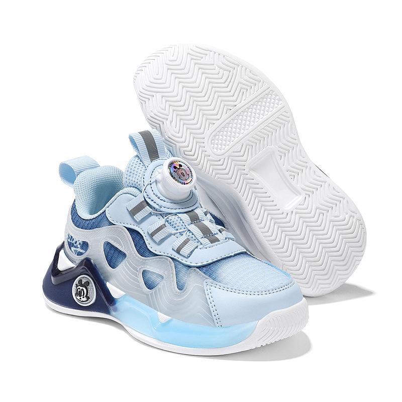 

Детская обувь Babu Bean, обувь с вращающимися пуговицами, спортивная обувь для мальчиков, детская дышащая детская обувь среднего возраста с двойной сеткой, повседневная детская обувь для девочек