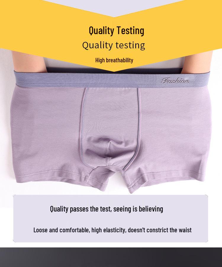 Men's Summer Cotton Loose Boxers - Breathable, Seamless & Anti-Pilling Plus Size 4-Corner Briefs