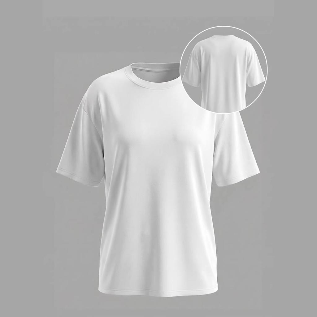 Women's Solid Color Casual Loose Fit Short Sleeve Crew Neck T-Shirt Oversized Streetwear Basic Top