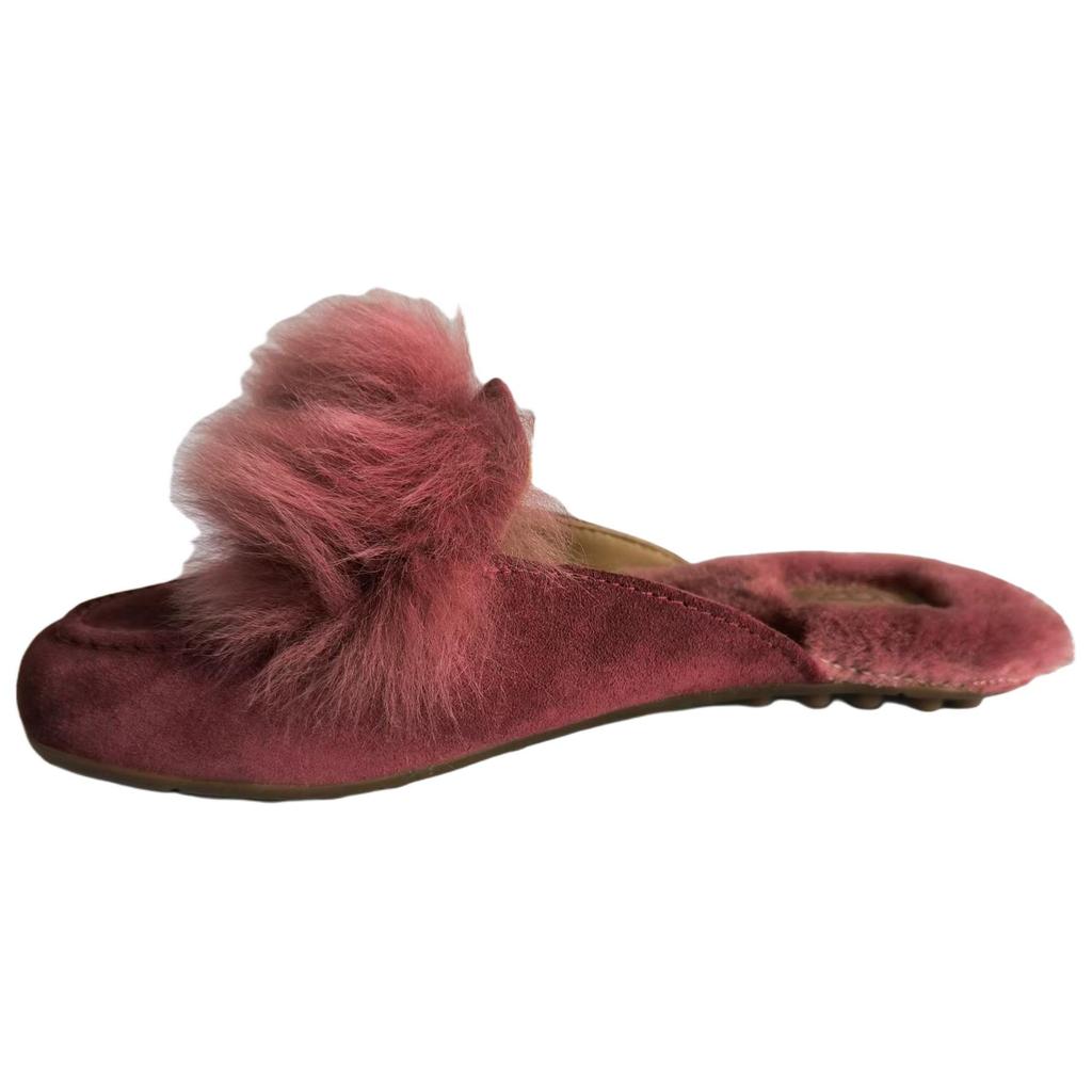 UGG Shaine Wisp Slip-On Fashion Open-Toe Slippers Unisex Slippers Red 1099946-RDWD
