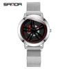 Sanda Men's Korean-Style Fashion Watch with Milanese Mesh Band - Waterproof Quartz