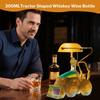 300ML 300ml 3D Dekanter Traktor Kształt Traktora Butelka na Whiskey Wino Szklana Ozdoba do Przechowywania Dekanter Dekoracja Dla Mężczyzn Szafka Barowa