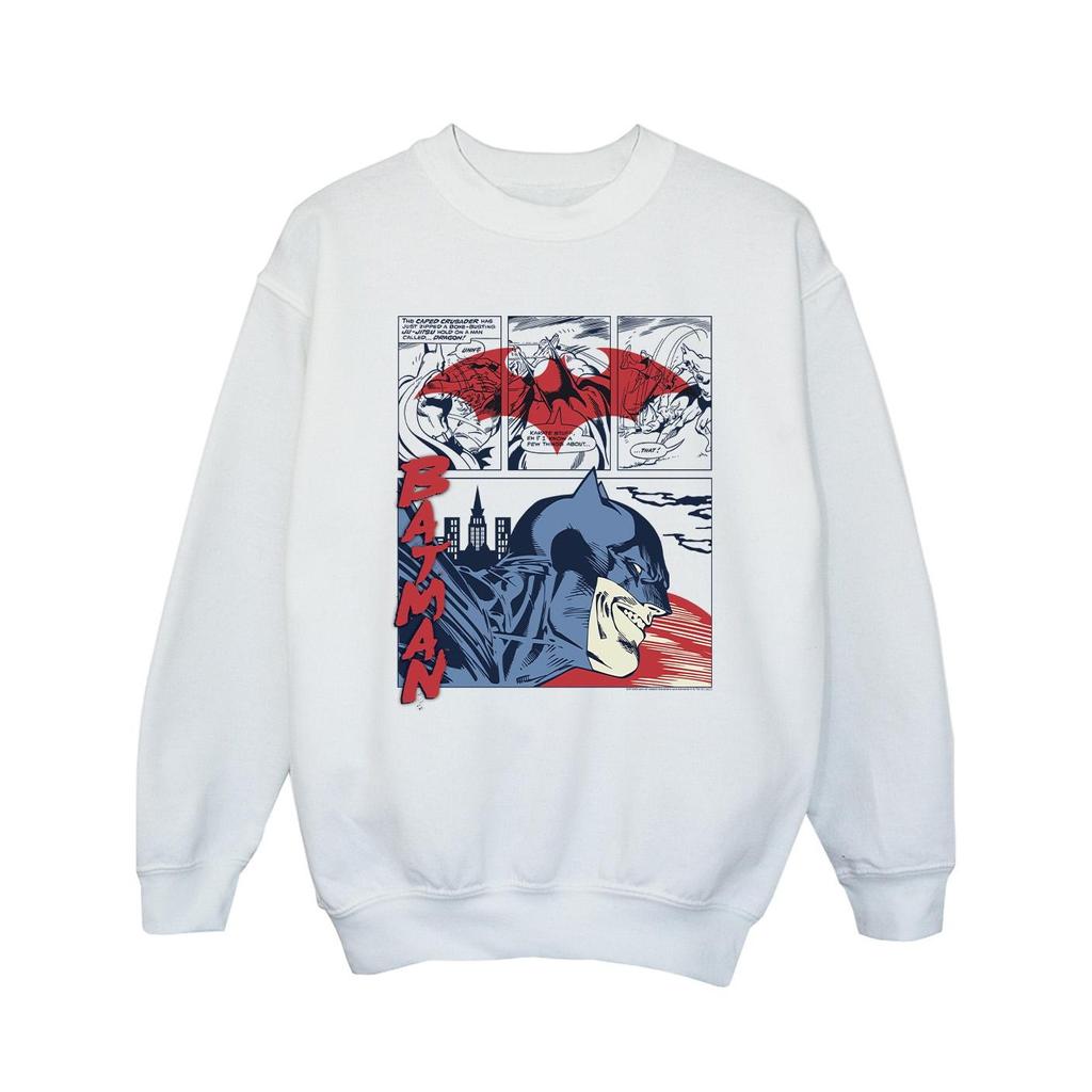 DC Comics Bluza dresowa dla dziewczynek z paskiem komiksowym Batmana