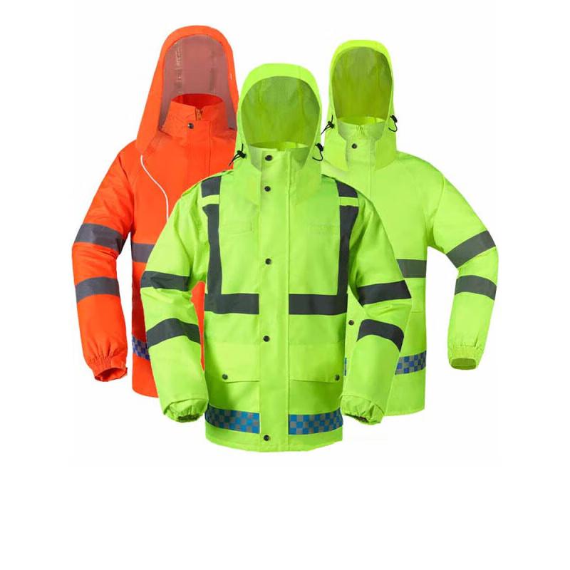 Reflective Split Rain Suit Set