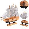 ViaDART Home Decoration Handicrafts Wooden Ship Antique Decorative Wooden Sailing Ship Showpiece