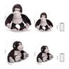 Gorilla Stuffed Animal Plush Toy, Large Soft Chimpanzee Pillow, Gift for Kids, Bedside Decoration, Cute and Fluffy, Children's Day Present, Cushion,