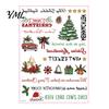 Holiday Crafting Accessories Christmas Candle Transfer Stickers, DIY Craft Supplies, Waterproof Water Decals for Candles Decorative Making And Festive