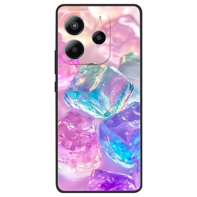 For Xiaomi Redmi Note 14 5G Case Soft TPU Marble Silicone Phone Cover for Coque Redmi Note 14 5G Global Cases Black Bumper Funda