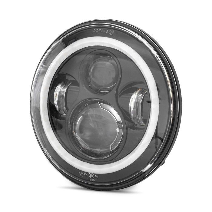Set: Phare LED 7" + Adaptateur H4-H13 phares avant