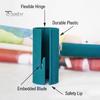 Christmas Wrapping Paper Roll Cutter Embedded Blade Paper Edger Easy Sliding Gift Wrap Dispenser Cutter Tool