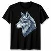 Geometric Wolf Wolves Animals Mens T-shirt Womens Tee Unisex Tee Faceted Design