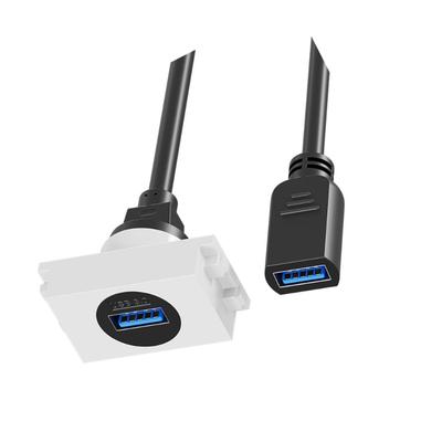 Waterproof USB3.0 Flush Panel Mount Female Male Connector 625MB/s Transfer Plug and Play for External Drive Printers