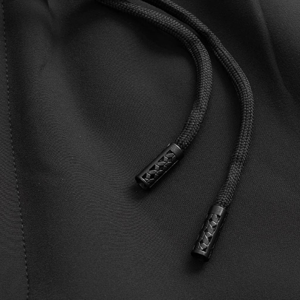 Mizuno Solid Color Outdoor Sports Basketball Training Lace-Up Elastic Woven Casual Pants Unisex Pants Black A2CF2A01