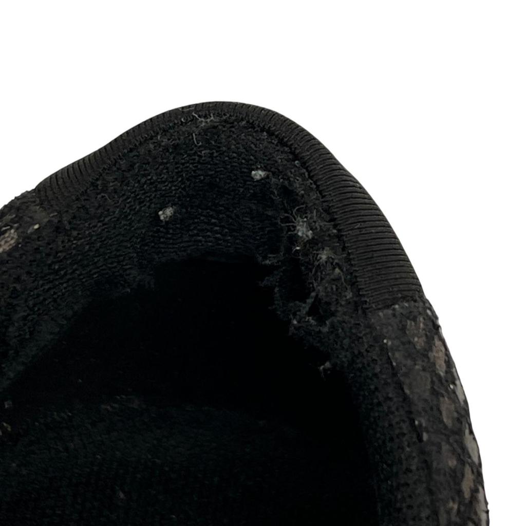 ARMANI JEANS sneakers black Women JP23 EU36 US5 Mesh pattern, thick sole used