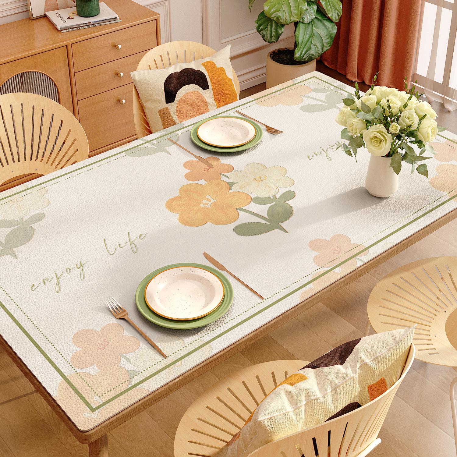 

Кожаный водонепроницаемый, маслостойкий, не требующий стирки и пыленепроницаемый настольный коврик Настольный коврик Настольный коврик Скатерть Скатерть 50x120cm