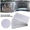 10pcs High Temperature Resistant Vehicle Soundproofing Mat Butyl Adhesive Damping Foam for Engine Hood Floor Insulation