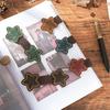 Crazy Horse Leather Magnetic Bookmark Star - PU Page Clip Holiday Gift