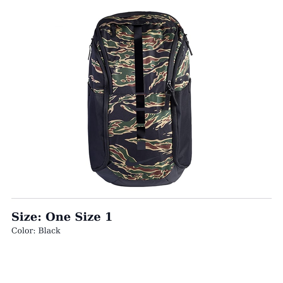 Nike Polyester Backpack Regular Unisex Black BA5555-010