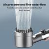 Multi-Functional One-Button Adjustment High Pressure Massage Shower Head 1.5m Hose Hole Free Bracket