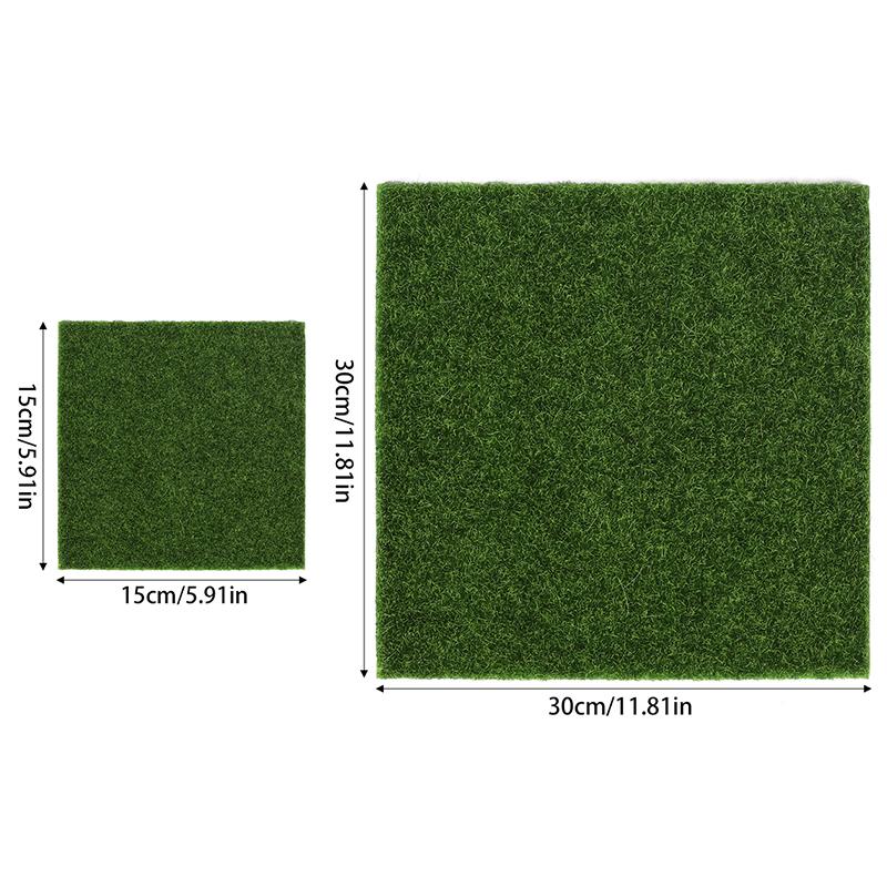 1Pcs 15cm/30cm Artificial Grassland Simulation Moss Lawn Turf Fake Green Grass Mat Carpet DIY Micro Landscape Home Floor Decor