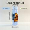 1PC Splash Art Tiger Head 750ml Color Plastic Sports Water Bottle Leakproof Flip Straw Lid Suitable for Sports Office Home Use