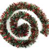 1/3/5Pcs 2M Christmas Strip Ribbon Red Green Tinsel Garland Xmas Tree Hanging Ornaments Home Decoration New Year Party Supplies