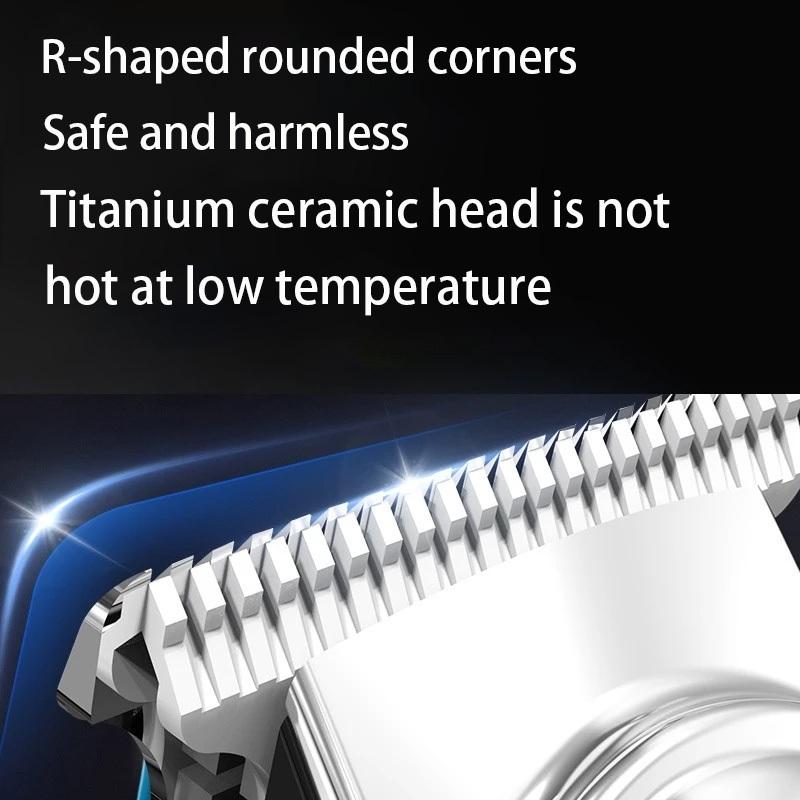 Cichy zestaw do strzyżenia włosów dla niemowląt - Bezpieczny trymer, Cichy dla noworodków, Zaokrąglone ostrza, Akumulatorowy, Bezbolesne i bezstresowe strzyżenie w domu dla dzieci