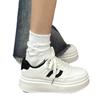 Little White Shoes Women's 2025 New Popular Casual Shoes Women's Shoes Autumn Breathable Niche Versatile Thick Baseplate Shoes Women
