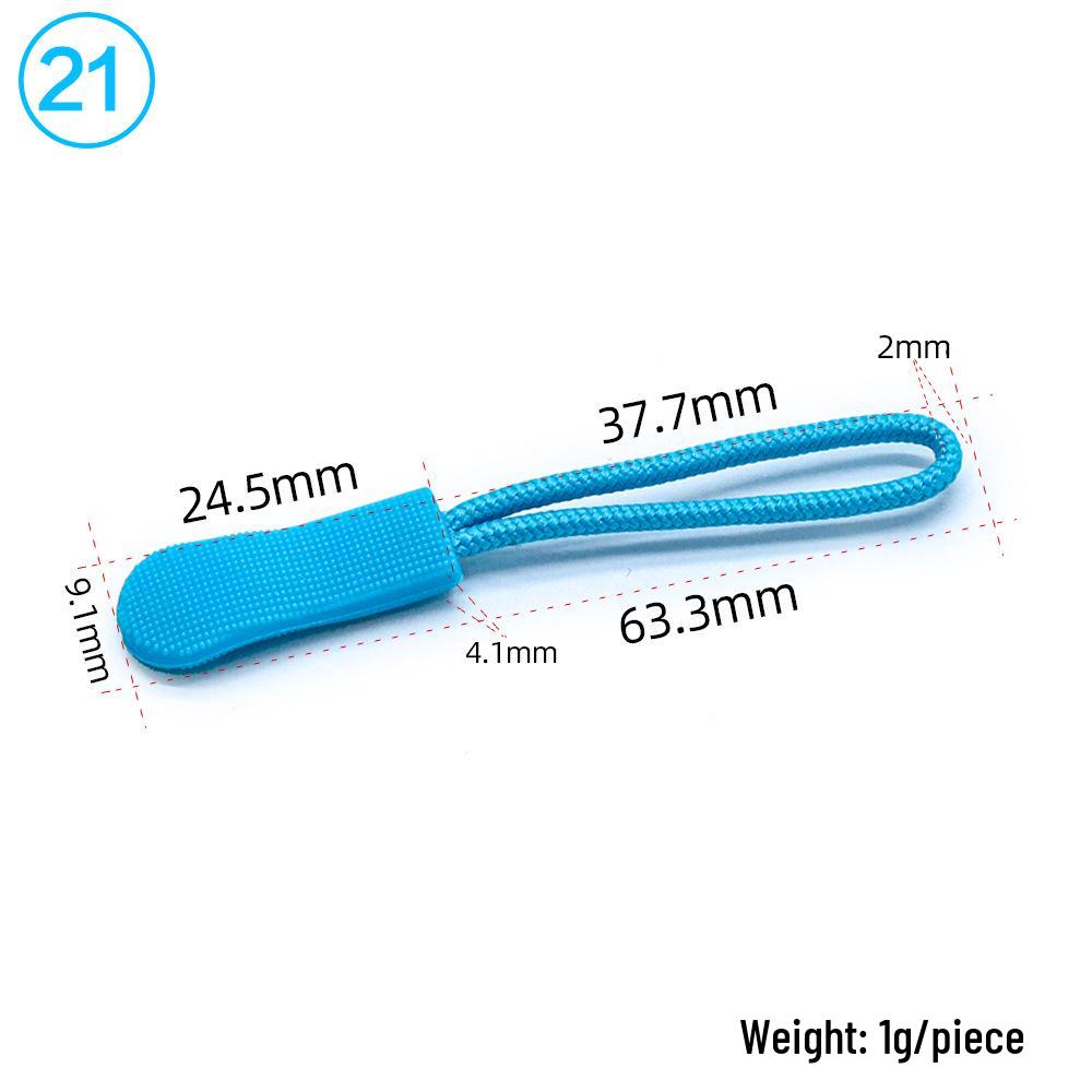 Eco-friendly TPU Caterpillar Zipper Head Pull Cord